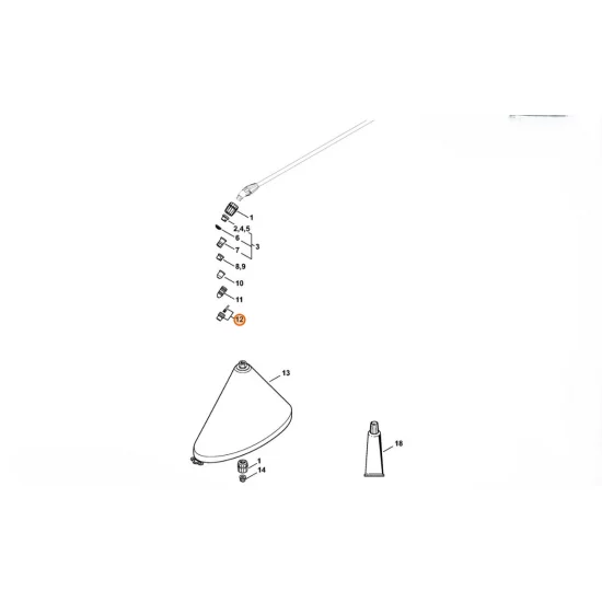 STIHL  Dysza 2,5 mm 4255 700 6303